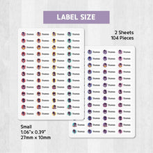 Load image into Gallery viewer, Iron-On Clothing Name Label Stickers - Astronaut