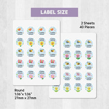 Load image into Gallery viewer, Stick-On Clothing Name Label Stickers - Spring