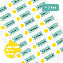 Load image into Gallery viewer, Standard Waterproof Name Label Stickers - White Daisy