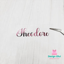 Load image into Gallery viewer, Clear Foil Labels, Custom foil labels, Personalized foil labels, Transparent Foil Name Labels, Waterproof Stickers, Name Label Stickers for Kids, School, Daycare, Camp, Foil Stickers Wedding Invitation Card Seals Seal Stickers