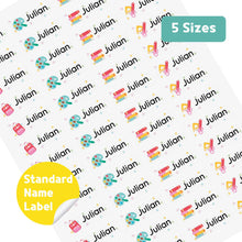 Load image into Gallery viewer, Standard Waterproof Name Label Stickers - School