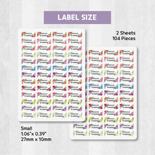 Load image into Gallery viewer, Stick-On Clothing Name Label Stickers - Floral Wreath