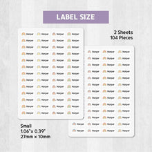 Load image into Gallery viewer, Stick-On Clothing Name Label Stickers - Rainbow