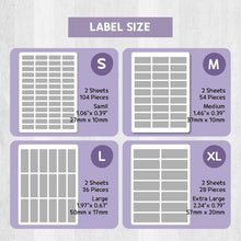 Load image into Gallery viewer, Clear Foil Labels, Custom foil labels, Personalized foil labels, Transparent Foil Name Labels, Waterproof Stickers, Name Label Stickers for Kids, School, Daycare, Camp, Foil Stickers Wedding Invitation Card Seals Seal Stickers