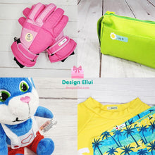 Load image into Gallery viewer, Stick-On Clothing Name Label Stickers - Dino with Dash Line