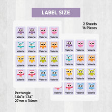 Load image into Gallery viewer, Custom Personalized Waterproof Name Label Sticker, Name Labels Name Stickers, Name Label Stickers for Kids School Daycare Camp, Stick On Labels, Iron On Labels, Shoe Labels, Shoe Stickers, Labels for Shoes, Stickers for Shoes, Clothing Labels, Clothing Stickers, Gift for Kids, Back to School