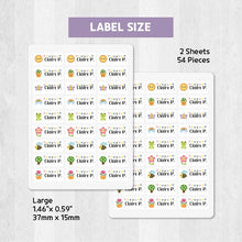 Load image into Gallery viewer, Stick-On Clothing Name Label Stickers - Nature