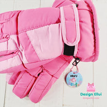 Load image into Gallery viewer, Custom Name Tag, Personalized Name Tag, Card Tag, Bag Tag, Luggage Tag, Backpack Tag, Lunch Bag Tag, Gloves Tag, Zipper Tag, Name Keychain, Keychain, Keyring, for Kids School, Daycare, Camp, Kids Gift