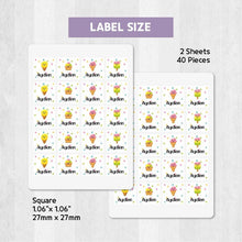 Load image into Gallery viewer, Standard Waterproof Name Label Stickers - Icecream