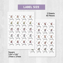 Load image into Gallery viewer, Stick-On Clothing Name Label Stickers - Children