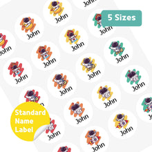 Load image into Gallery viewer, Standard Waterproof Name Label Stickers - Astronaut