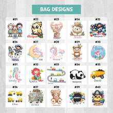 Load image into Gallery viewer, custom bag, personalized bag, cotton bag, canvas bag, cotton pouch, pouch bag, cotton canvas pouch bag, zipper bag, zippered bag, shoulder bag, shopper bag, handbag, tote bag, diaper bag, eco bag, snack bag, lunch bag, shoe bag, clothes bag, cosmetic bag, toiletry bag, custom cosmetic bag, personalized cosmetic bag, canvas drawstring bag, drawstring pouch, backpack, kids, school, kinder, daycare, camp