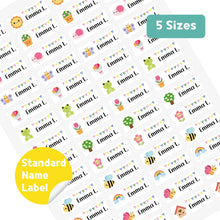 Load image into Gallery viewer, Standard Waterproof Name Label Stickers - Nature