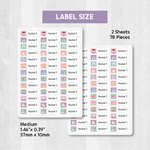 Load image into Gallery viewer, Standard Waterproof Name Label Stickers - Fairy Tale
