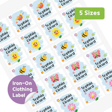 Load image into Gallery viewer, Iron-On Clothing Name Label Stickers - Spring
