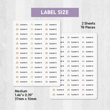 Load image into Gallery viewer, Standard Waterproof Name Label Stickers - Rainbow