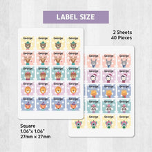 Load image into Gallery viewer, Stick-On Clothing Name Label Stickers - Winter Animal