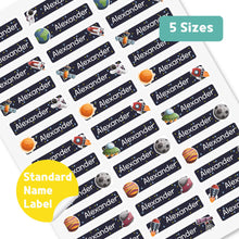 Load image into Gallery viewer, Standard Waterproof Name Label Stickers - Space