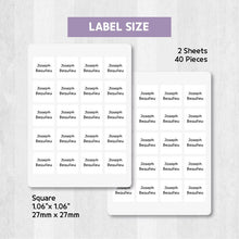 Load image into Gallery viewer, Standard Waterproof Name Label Stickers - Basic White