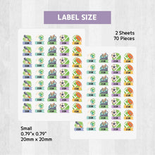 Load image into Gallery viewer, Stick-On Clothing Name Label Stickers - Sports Ribbon