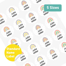 Load image into Gallery viewer, Standard Waterproof Name Label Stickers - Rainbow