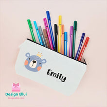 Load image into Gallery viewer, custom bag, personalized bag, cotton bag, canvas bag, cotton pouch, pouch bag, cotton canvas pouch bag, zipper bag, zippered bag, shoulder bag, shopper bag, handbag, tote bag, diaper bag, eco bag, snack bag, lunch bag, shoe bag, clothes bag, cosmetic bag, toiletry bag, custom cosmetic bag, personalized cosmetic bag, canvas drawstring bag, drawstring pouch, backpack, kids, school, kinder, daycare, camp