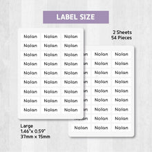 Load image into Gallery viewer, Standard Waterproof Name Label Stickers - Basic White