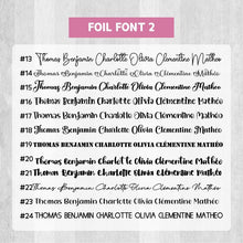 Load image into Gallery viewer, Clear Foil Labels, Custom foil labels, Personalized foil labels, Transparent Foil Name Labels, Waterproof Stickers, Name Label Stickers for Kids, School, Daycare, Camp, Foil Stickers Wedding Invitation Card Seals Seal Stickers