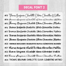 Load image into Gallery viewer, Vinyl Decal Sticker, Custom Decal, Personalized Decal, Custom Vinyl Decal Sticker, Personalized Vinyl Decal Stickers, Waterproof Vinyl Decal for Tumbler, Bottle, Laptop, Bicycle, Helmet, Name Label, Label Sticker, Name Decal, Kids Label, Kids Sticker, Kids Decal for Kids, School, Daycare, Camp