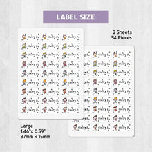 Load image into Gallery viewer, Stick-On Clothing Name Label Stickers - Children

