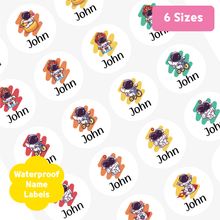 Load image into Gallery viewer, Custom Personalized Waterproof Name Label Sticker, Name Labels Name Stickers, Name Label Stickers for Kids School Daycare Camp, Stick On Labels, Iron On Labels, Shoe Labels, Shoe Stickers, Labels for Shoes, Stickers for Shoes, Clothing Labels, Clothing Stickers, Gift for Kids, Back to School
