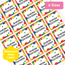 Load image into Gallery viewer, Custom Personalized Waterproof Name Label Sticker, Name Labels Name Stickers, Name Label Stickers for Kids School Daycare Camp, Stick On Labels, Iron On Labels, Shoe Labels, Shoe Stickers, Labels for Shoes, Stickers for Shoes, Clothing Labels, Clothing Stickers, Gift for Kids, Back to School
