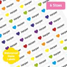 Load image into Gallery viewer, Custom Personalized Waterproof Name Label Sticker, Name Labels Name Stickers, Name Label Stickers for Kids School Daycare Camp, Stick On Labels, Iron On Labels, Shoe Labels, Shoe Stickers, Labels for Shoes, Stickers for Shoes, Clothing Labels, Clothing Stickers, Gift for Kids, Back to School
