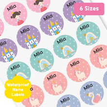 Load image into Gallery viewer, Custom Personalized Waterproof Name Label Sticker, Name Labels Name Stickers, Name Label Stickers for Kids School Daycare Camp, Stick On Labels, Iron On Labels, Shoe Labels, Shoe Stickers, Labels for Shoes, Stickers for Shoes, Clothing Labels, Clothing Stickers, Gift for Kids, Back to School
