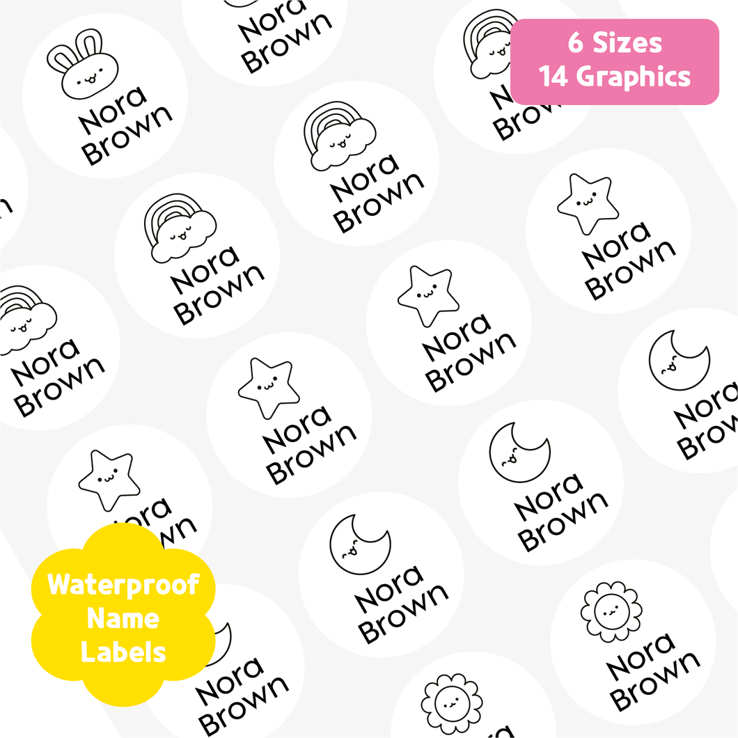 Custom Personalized Waterproof Name Label Sticker, Name Labels Name Stickers, Name Label Stickers for Kids School Daycare Camp, Stick On Labels, Iron On Labels, Shoe Labels, Shoe Stickers, Labels for Shoes, Stickers for Shoes, Clothing Labels, Clothing Stickers, Gift for Kids, Back to School