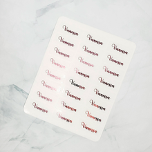 Load image into Gallery viewer, Clear Foil Labels, Custom Personalized Transparent Foiled Name Labels, Waterproof Stickers, Name Label Stickers for Kids, School, Daycare, Camp, Foil Stickers Wedding Invitation Card Seals Seal Stickers
