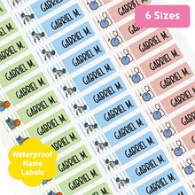 Load image into Gallery viewer, Custom Personalized Waterproof Name Label Sticker, Name Labels Name Stickers, Name Label Stickers for Kids School Daycare Camp, Stick On Labels, Iron On Labels, Shoe Labels, Shoe Stickers, Labels for Shoes, Stickers for Shoes, Clothing Labels, Clothing Stickers, Gift for Kids, Back to School
