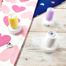 Load image into Gallery viewer, Custom Personalized Clothing Stamp, Kids Stamp, Name Stamp, Clothes Stamp, Fabric Stamp, Textile Stamp, School Stamps, Daycare Stamp, Camp Stamp, Self-Inking Stamp, Gift for Kids, Back to School
