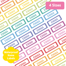 Load image into Gallery viewer, Custom Personalized Waterproof Name Label Sticker, Name Labels Name Stickers, Name Label Stickers for Kids School Daycare Camp, Stick On Labels, Iron On Labels, Shoe Labels, Shoe Stickers, Labels for Shoes, Stickers for Shoes, Clothing Labels, Clothing Stickers, Gift for Kids, Back to School
