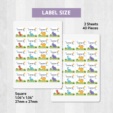 Load image into Gallery viewer, Custom Personalized Waterproof Name Label Sticker, Name Labels Name Stickers, Name Label Stickers for Kids School Daycare Camp, Stick On Labels, Iron On Labels, Shoe Labels, Shoe Stickers, Labels for Shoes, Stickers for Shoes, Clothing Labels, Clothing Stickers, Gift for Kids, Back to School
