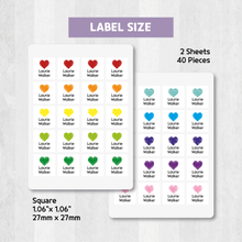 Load image into Gallery viewer, Custom Personalized Waterproof Name Label Sticker, Name Labels Name Stickers, Name Label Stickers for Kids School Daycare Camp, Stick On Labels, Iron On Labels, Shoe Labels, Shoe Stickers, Labels for Shoes, Stickers for Shoes, Clothing Labels, Clothing Stickers, Gift for Kids, Back to School
