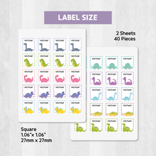Load image into Gallery viewer, Custom Personalized Waterproof Name Label Sticker, Name Labels Name Stickers, Name Label Stickers for Kids School Daycare Camp, Stick On Labels, Iron On Labels, Shoe Labels, Shoe Stickers, Labels for Shoes, Stickers for Shoes, Clothing Labels, Clothing Stickers, Gift for Kids, Back to School
