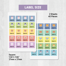 Load image into Gallery viewer, Custom Personalized Waterproof Name Label Sticker, Name Labels Name Stickers, Name Label Stickers for Kids School Daycare Camp, Stick On Labels, Iron On Labels, Shoe Labels, Shoe Stickers, Labels for Shoes, Stickers for Shoes, Clothing Labels, Clothing Stickers, Gift for Kids, Back to School
