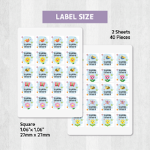 Load image into Gallery viewer, Custom Personalized Waterproof Name Label Sticker, Name Labels Name Stickers, Name Label Stickers for Kids School Daycare Camp, Stick On Labels, Iron On Labels, Shoe Labels, Shoe Stickers, Labels for Shoes, Stickers for Shoes, Clothing Labels, Clothing Stickers, Gift for Kids, Back to School
