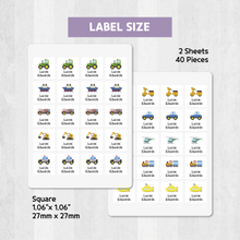 Load image into Gallery viewer, Custom Personalized Waterproof Name Label Sticker, Name Labels Name Stickers, Name Label Stickers for Kids School Daycare Camp, Stick On Labels, Iron On Labels, Shoe Labels, Shoe Stickers, Labels for Shoes, Stickers for Shoes, Clothing Labels, Clothing Stickers, Gift for Kids, Back to School
