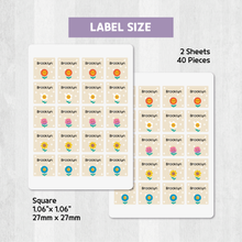 Load image into Gallery viewer, Custom Personalized Waterproof Name Label Sticker, Name Labels Name Stickers, Name Label Stickers for Kids School Daycare Camp, Stick On Labels, Iron On Labels, Shoe Labels, Shoe Stickers, Labels for Shoes, Stickers for Shoes, Clothing Labels, Clothing Stickers, Gift for Kids, Back to School
