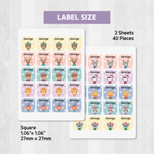 Load image into Gallery viewer, Custom Personalized Waterproof Name Label Sticker, Name Labels Name Stickers, Name Label Stickers for Kids School Daycare Camp, Stick On Labels, Iron On Labels, Shoe Labels, Shoe Stickers, Labels for Shoes, Stickers for Shoes, Clothing Labels, Clothing Stickers, Gift for Kids, Back to School
