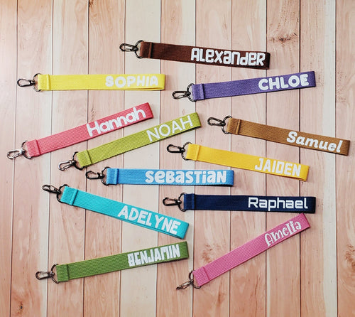 Luggage Tag, Luggage Tags, Bag Tag, Bag Tags, Name Tag, Custom Bag Tag, Custom Luggage Tag, Personalized Bag Tag, Personalized Luggage Tag, Luggage Strap, Backpack Tag, Strap Tag, Name Keychain, Embroidered Tag, for Kids School, Daycare, Camp, Gift