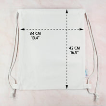 Load image into Gallery viewer, custom bag, personalized bag, cotton bag, canvas bag, cotton pouch, pouch bag, cotton canvas pouch bag, zipper bag, zippered bag, shoulder bag, shopper bag, handbag, tote bag, diaper bag, eco bag, snack bag, lunch bag, shoe bag, clothes bag, cosmetic bag, toiletry bag, custom cosmetic bag, personalized cosmetic bag, canvas drawstring bag, drawstring pouch, backpack, kids, school, kinder, daycare, camp
