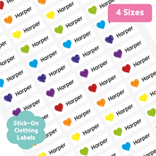 Load image into Gallery viewer, Custom Personalized Waterproof Name Label Sticker, Name Labels Name Stickers, Name Label Stickers for Kids School Daycare Camp, Stick On Labels, Iron On Labels, Shoe Labels, Shoe Stickers, Labels for Shoes, Stickers for Shoes, Clothing Labels, Clothing Stickers, Gift for Kids, Back to School
